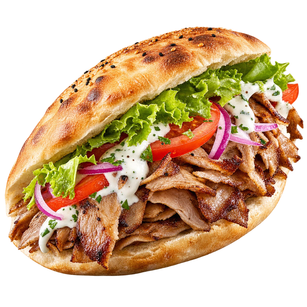 Illustration d’un kebab gourmand