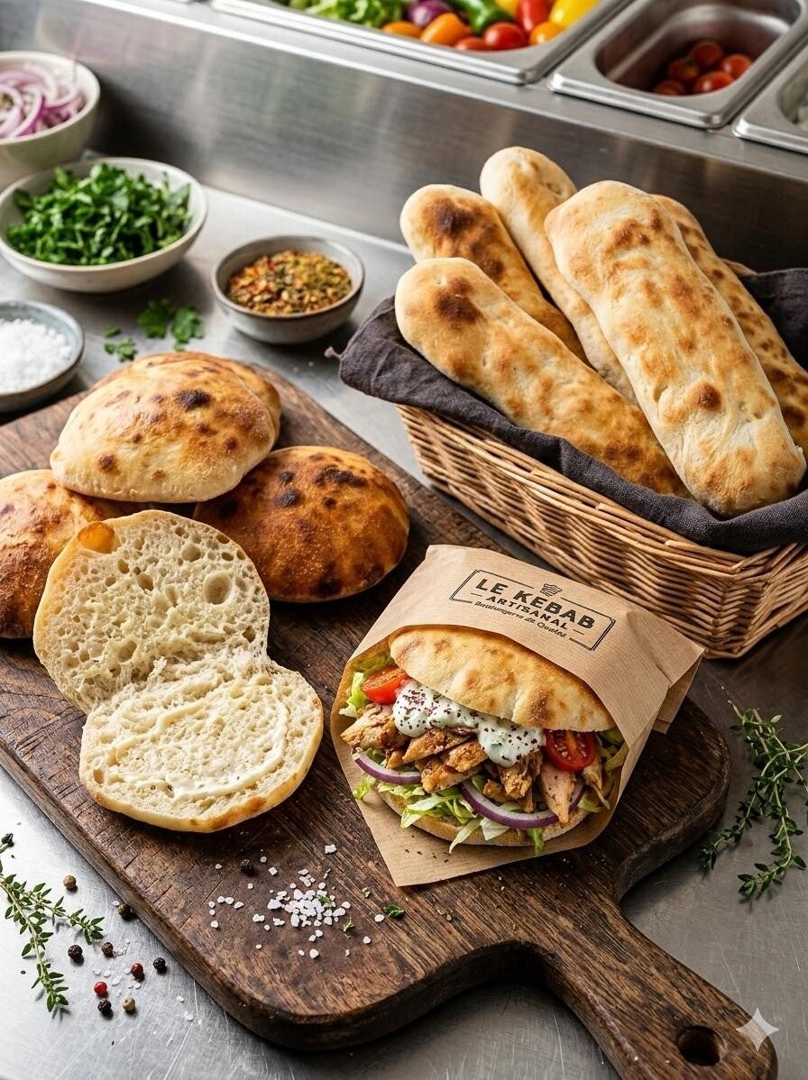 Pain doré, légumes et kebab : l’univers gourmand de Loverune